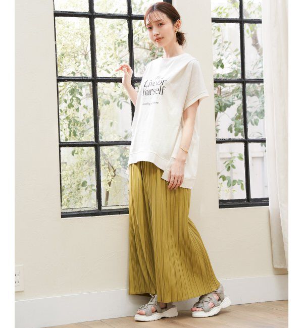 ikka「ロゴフォトプリントチュニックＴ」|その他|