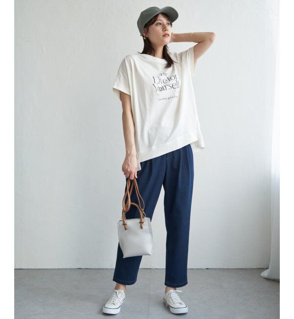 ikka「ロゴフォトプリントチュニックＴ」|その他|