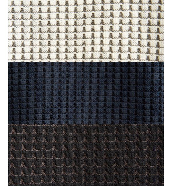 ikka「ビッグワッフルクルーネックプルオーバー」|パーカー|