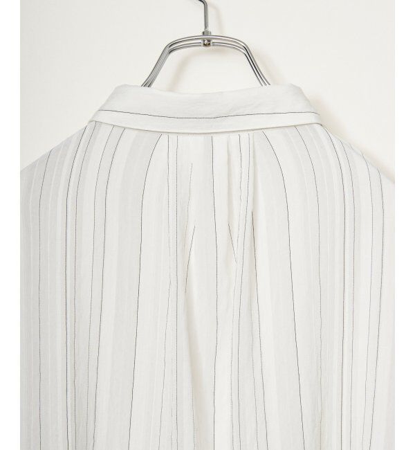 ikka「サテン／ドビーサイドリボンシャツ」|シャツ・ブラウス|