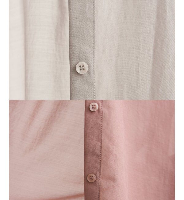 ikka「サテン／ドビーサイドリボンシャツ」|シャツ・ブラウス|