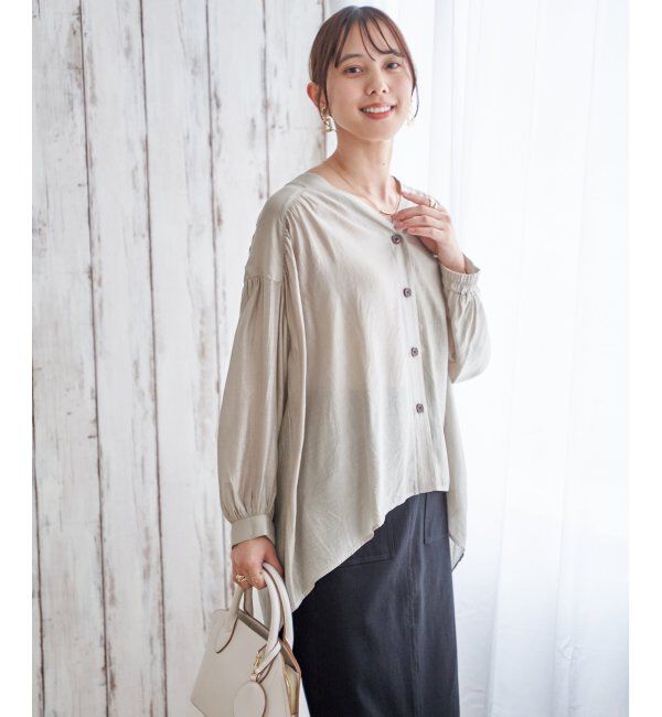 ikka「Ｖエリシャーディガン」|シャツ・ブラウス|