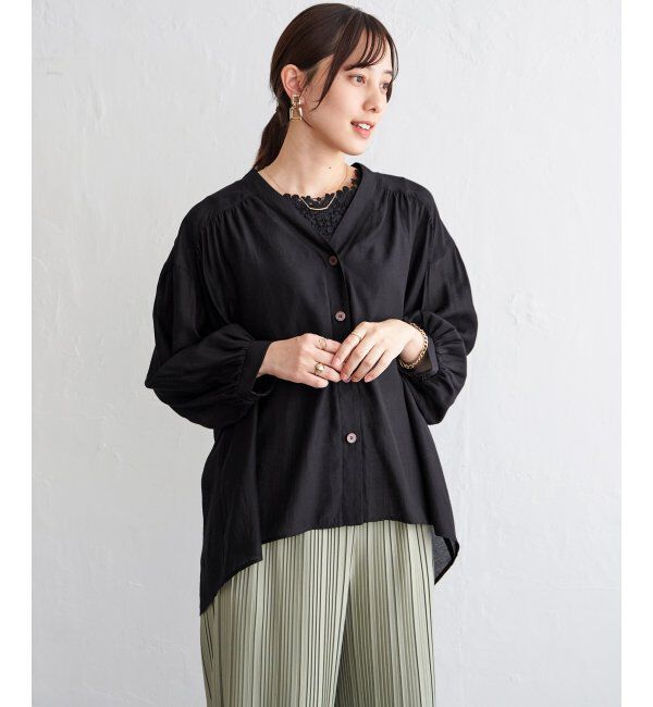 ikka「Ｖエリシャーディガン」|シャツ・ブラウス|
