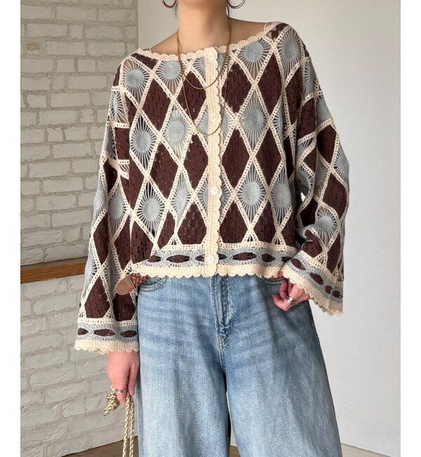 Lbc with Life「モチーフレース2WAYカーデプルオーバー」|その他|