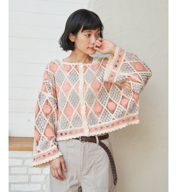 Lbc with Life「モチーフレース2WAYカーデプルオーバー」|その他|