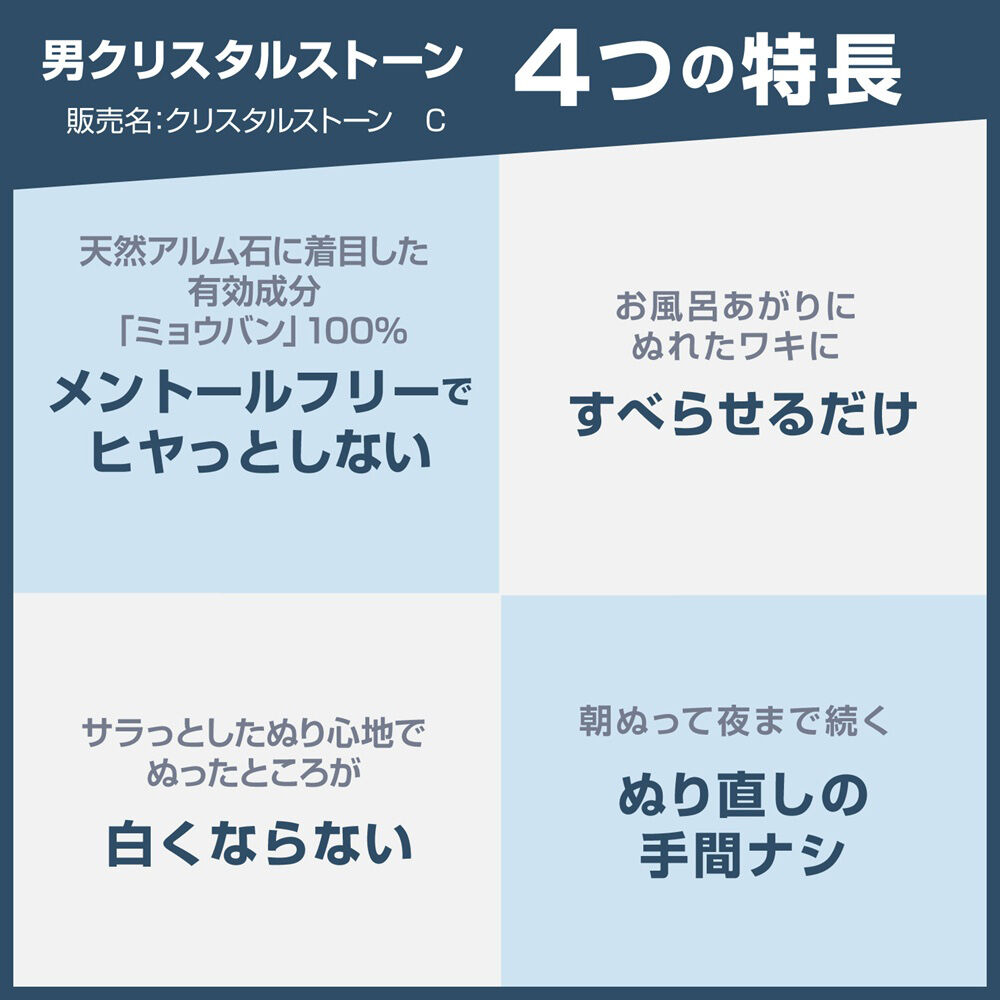  「デオナチュレ 薬用男クリスタルストーン (60g)」|その他|