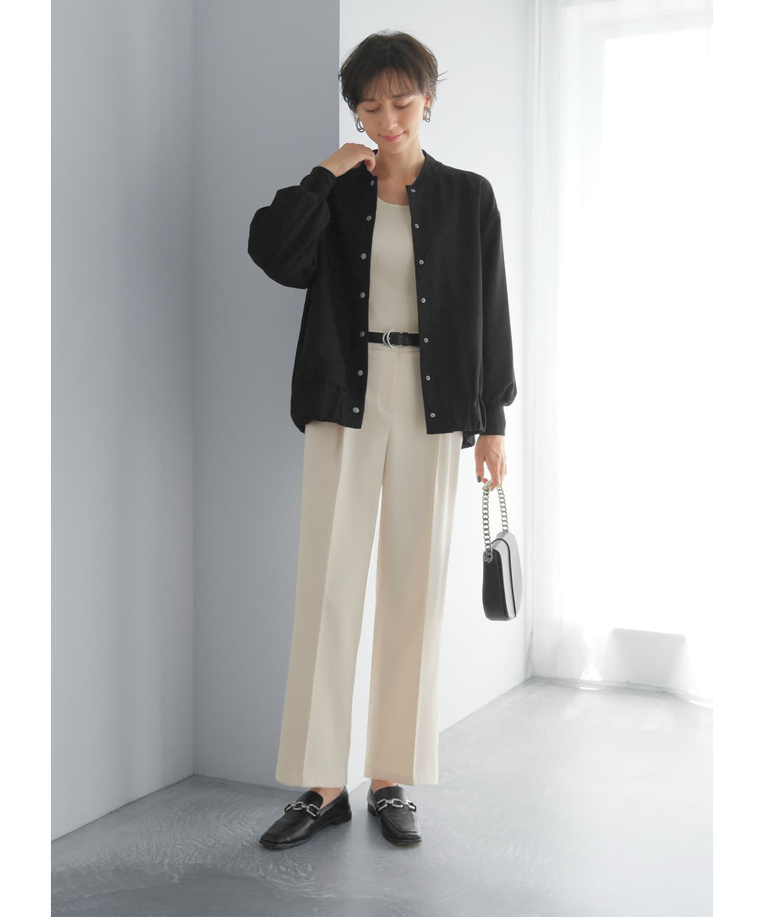 STYLE DELI「スムース平織りブルゾン」|ブルゾン・スタジャン|