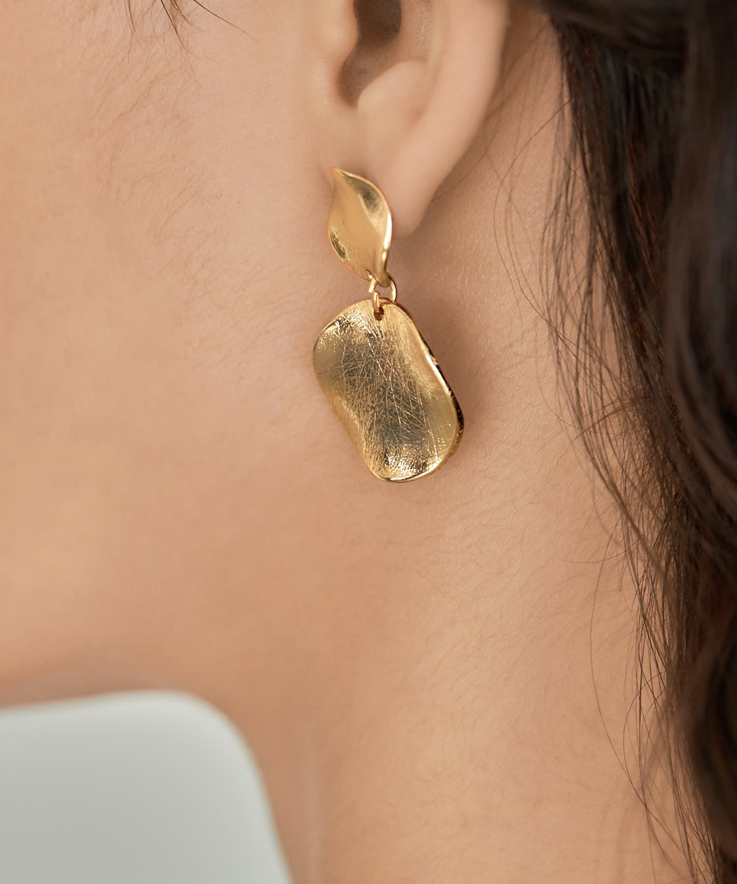 STYLE DELI「テクスチャープレートピアス」|ピアス|