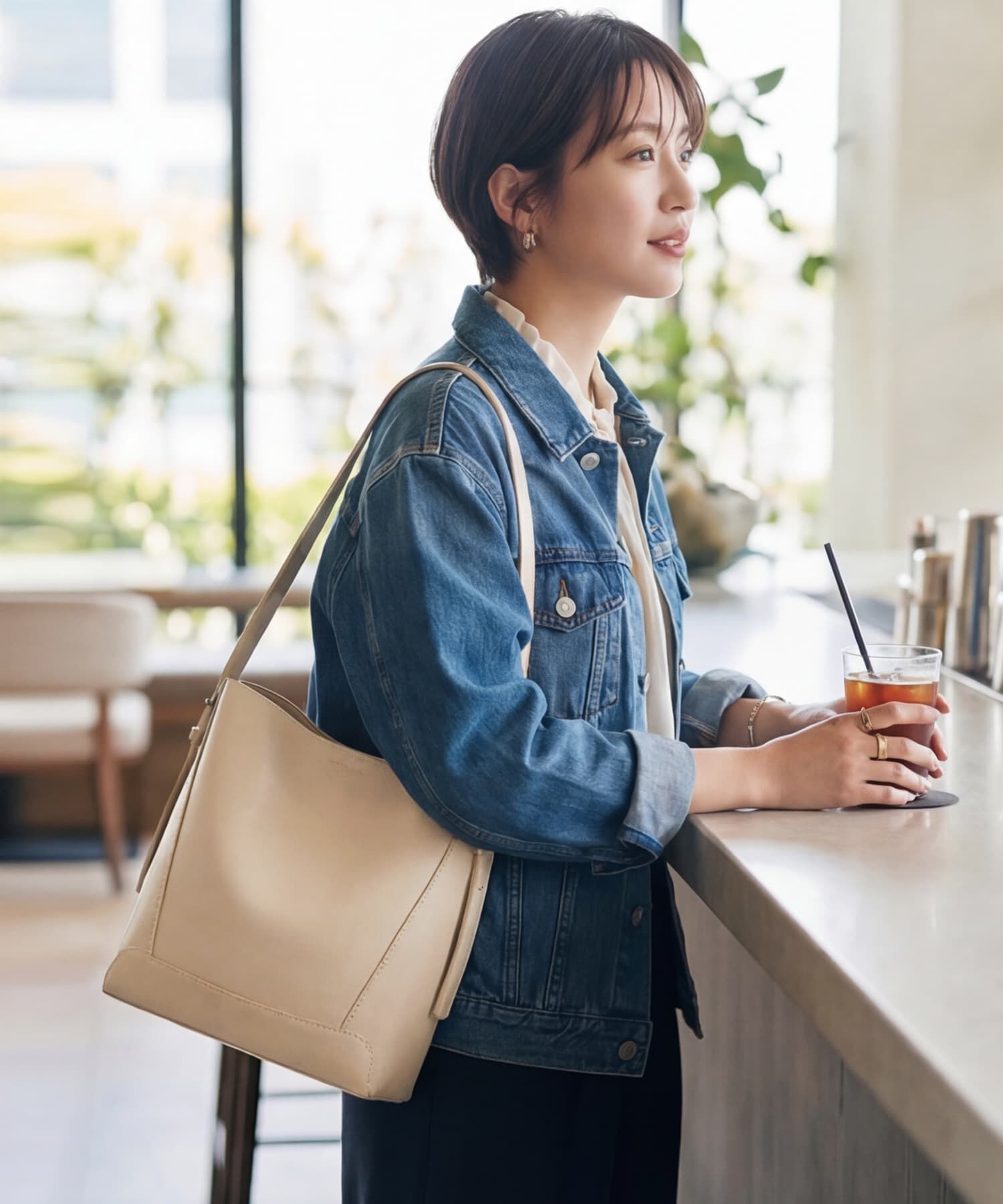 STYLE DELI「【DELI by】カーブフォルムリアルレザーショルダーバッグ」|ショルダー・メッセンジャー|