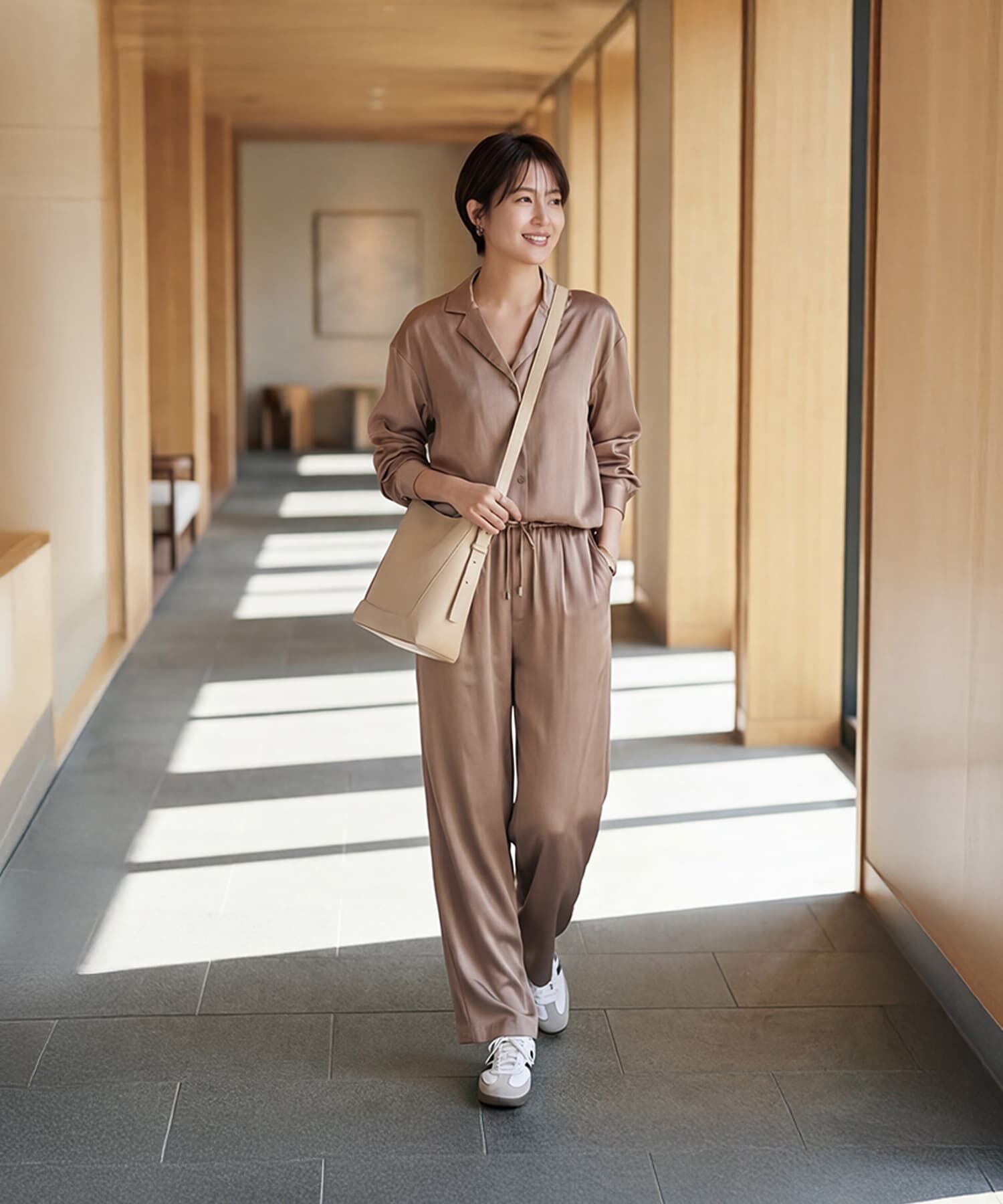 STYLE DELI「【DELI by】カーブフォルムリアルレザーショルダーバッグ」|ショルダー・メッセンジャー|