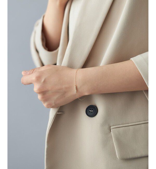 Jouete「K10YG ブレスレット カットボール」|ブレスレット・バングル|