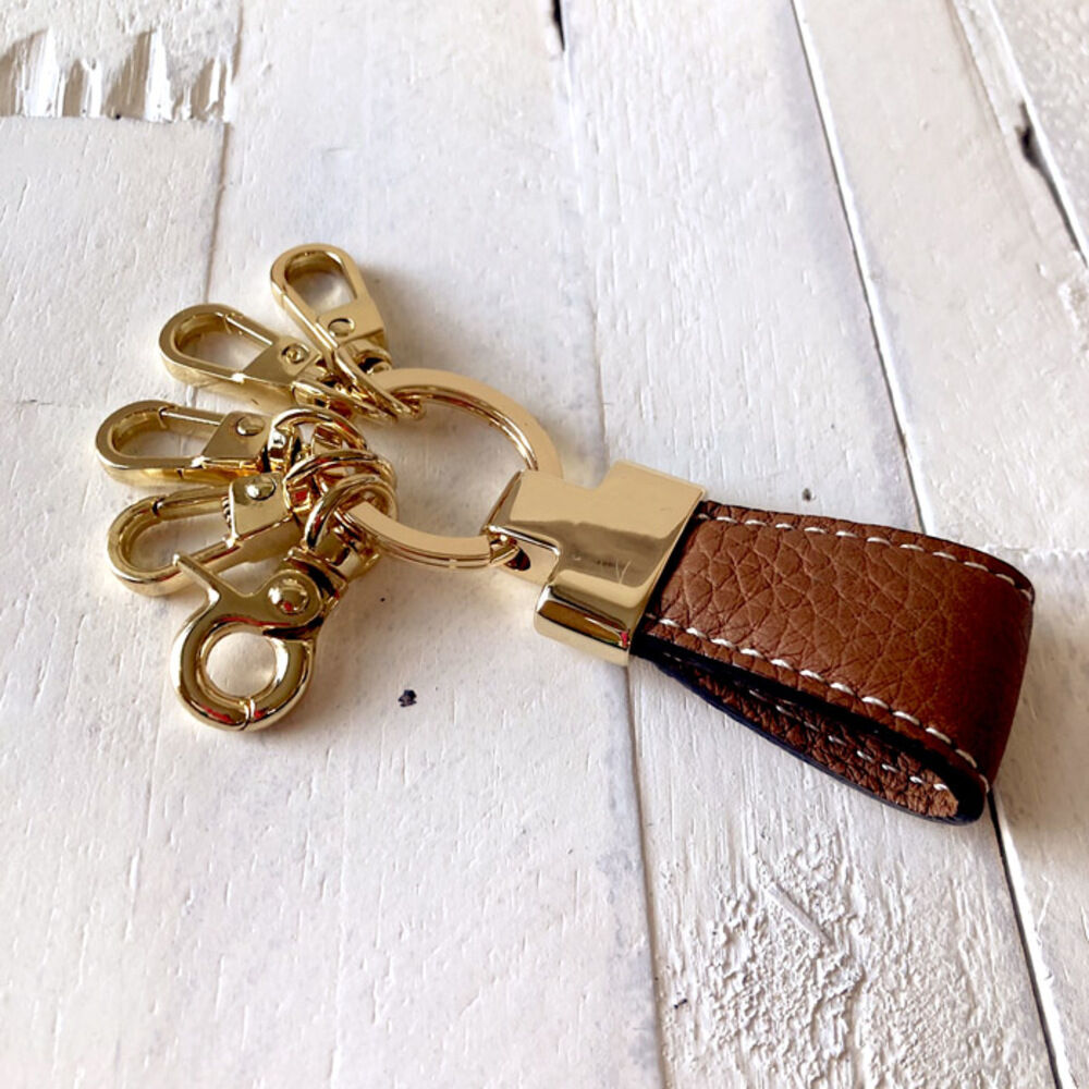 BACKYARD FAMILY「キーホルダー 本革 通販 キーリング キーチャーム レディース メンズ レザー 革 ペア おしゃれ」|チャーム・キーホルダー|ブラウン1