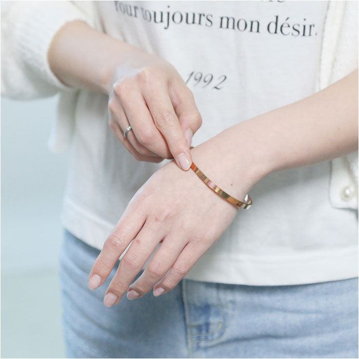 BACKYARD FAMILY「バングル レディース 通販 ステンレスバングル ステンレスブレスレット ステンレススチール 細め」|その他|