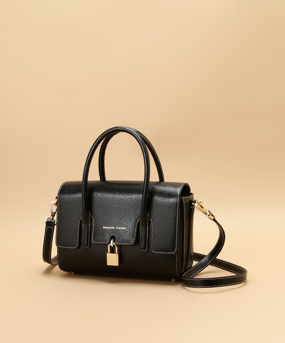 Samantha Thavasa「フラップパドロック ハンドバッグ」|ハンドバッグ|