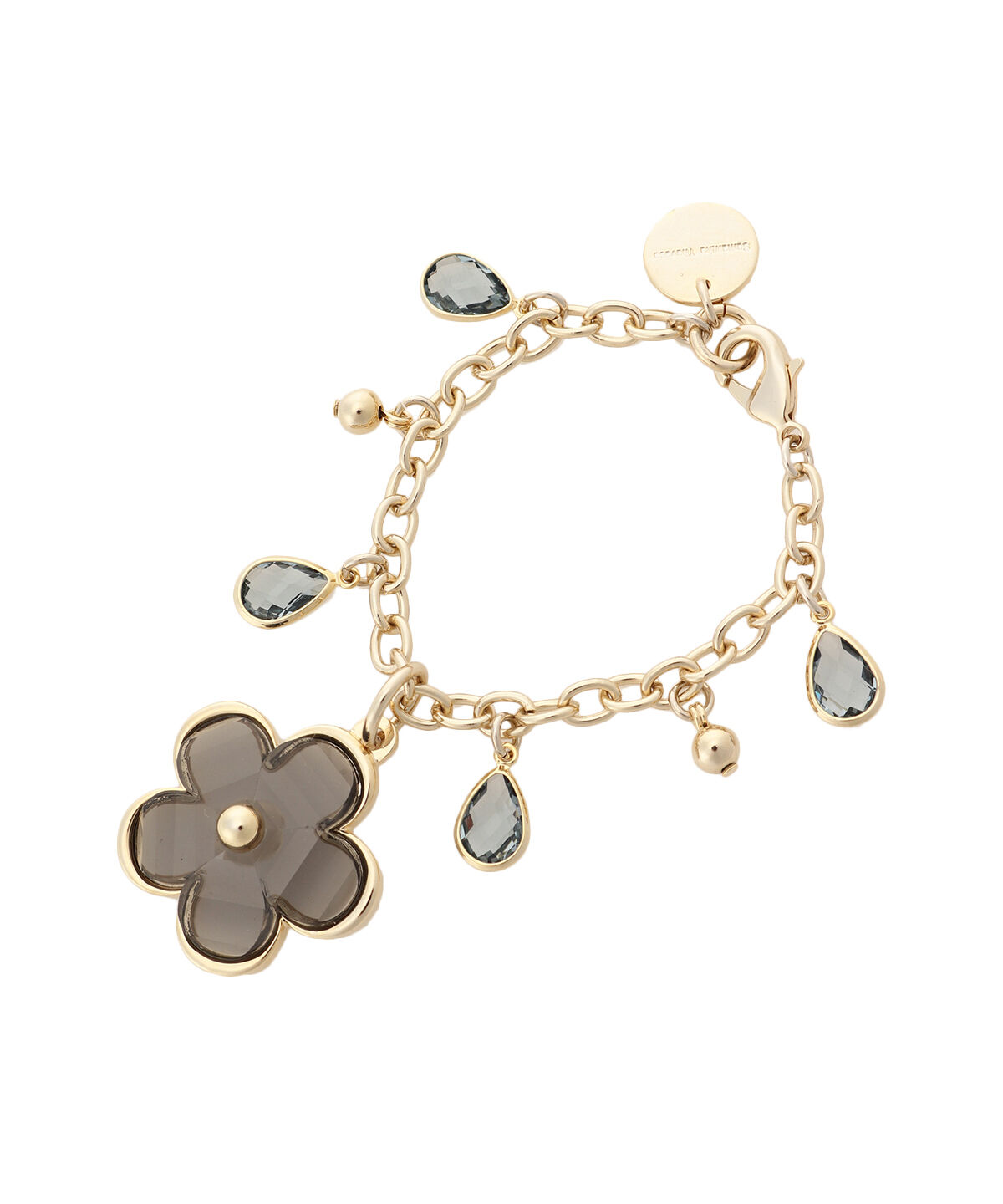 Samantha Thavasa「ガラス風フラワーチャーム」|チャーム・キーホルダー|ブラック