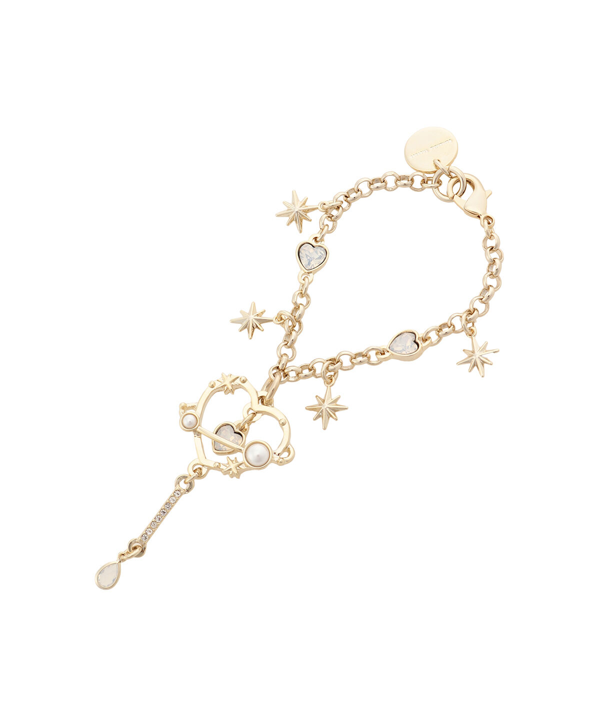 Samantha Thavasa「ハートビジュースターバッグチャーム」|チャーム・キーホルダー|ホワイト