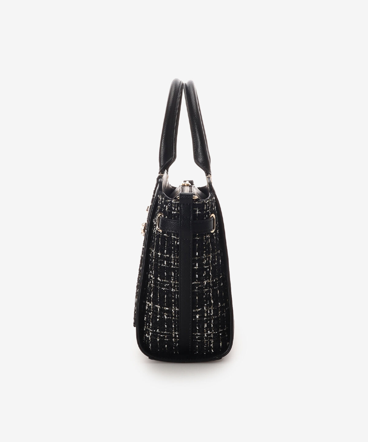 Samantha Vega「ツイードベルトビジューハンドバッグ」|ハンドバッグ|