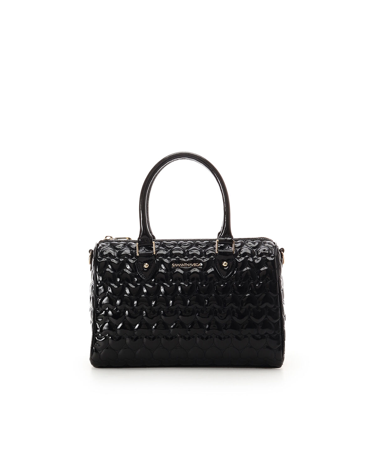 Samantha Vega「エターナルハートキルトボストンバッグ」|ボストンバッグ|ブラック