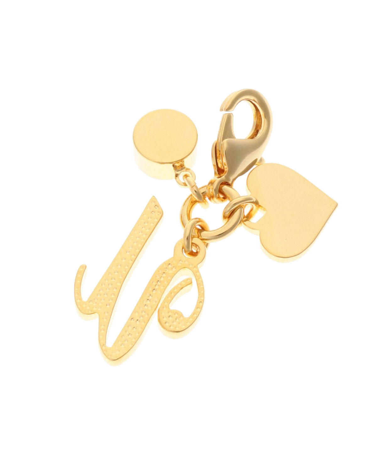 Samantha Thavasa Petit Choice「シンプルイニシャル ファスナーチャーム Ｕ」|チャーム・キーホルダー|