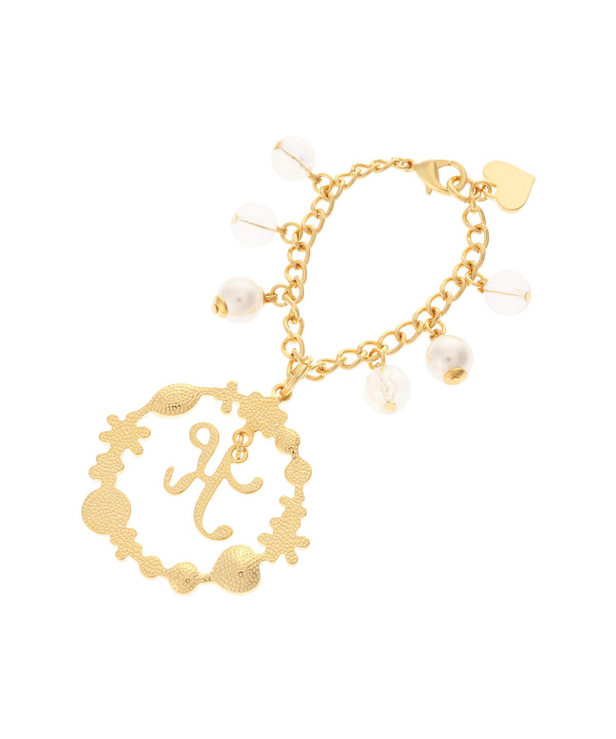 Samantha Thavasa Petit Choice「フラワーイニシャル バッグチャーム K」|チャーム・キーホルダー|