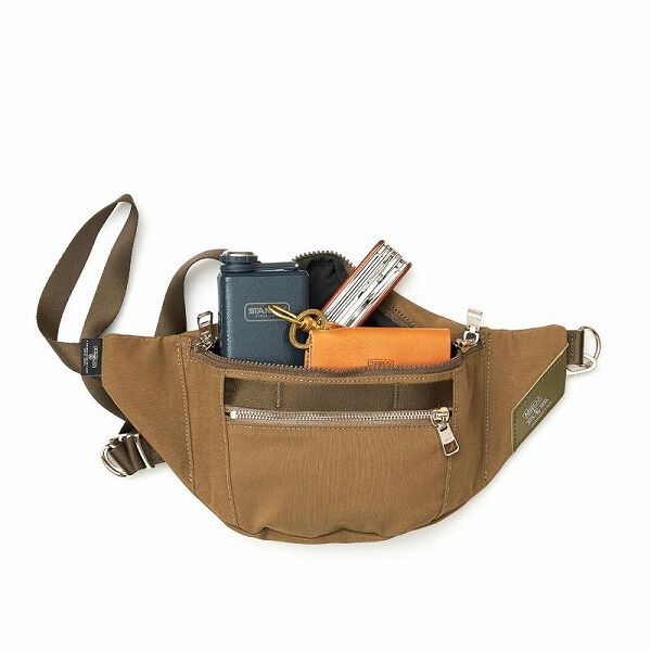 AS2OV「AS2OV / アッソブ SHRINK NYLON FANNY PACK」|ショルダー・メッセンジャー|
