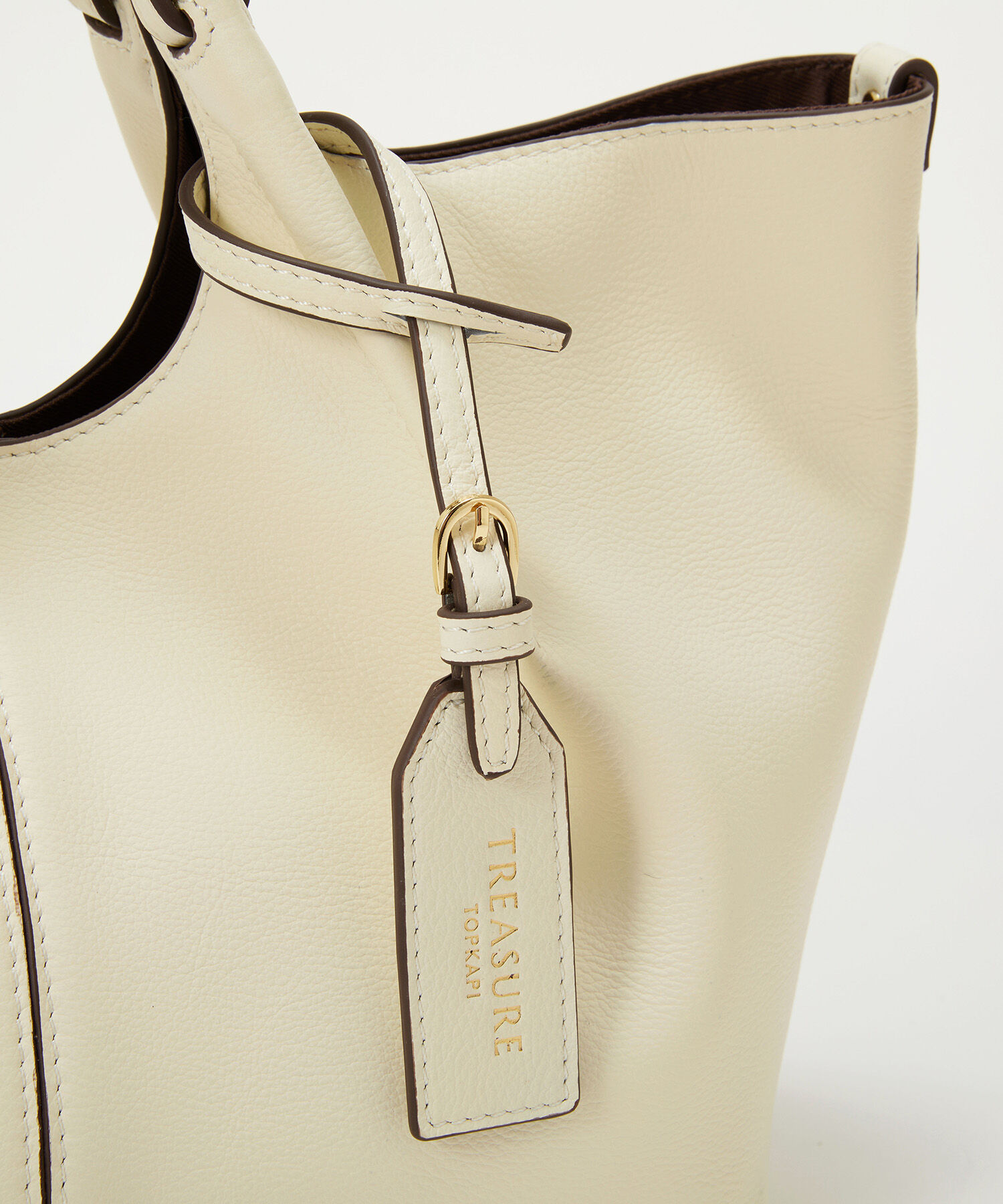 TOPKAPI TREASURE「【TREASURE TOPKAPI】ソフトレザー センターステッチ 2way トートバッグ 」|トートバッグ|