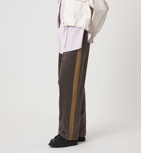 ASTRAET「＜ASTRAET＞ キュプラ ツイル ソクショウ ワイドパンツ」|その他|DK.BROWN