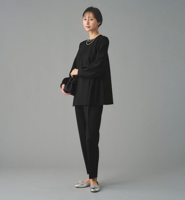 UNITED ARROWS「SPONGY クルーネック ギャザー ブラウス」|シャツ・ブラウス|