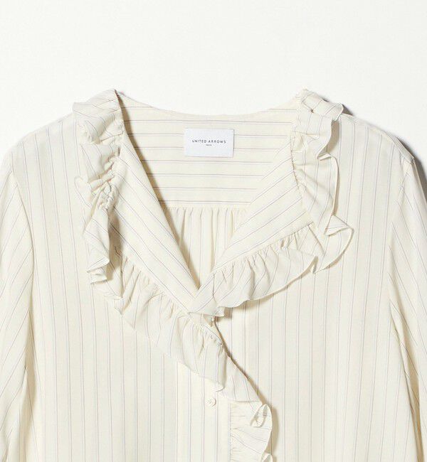 UNITED ARROWS「フリルカラー 2WAY ブラウス ‐ウォッシャブル‐」|シャツ・ブラウス|