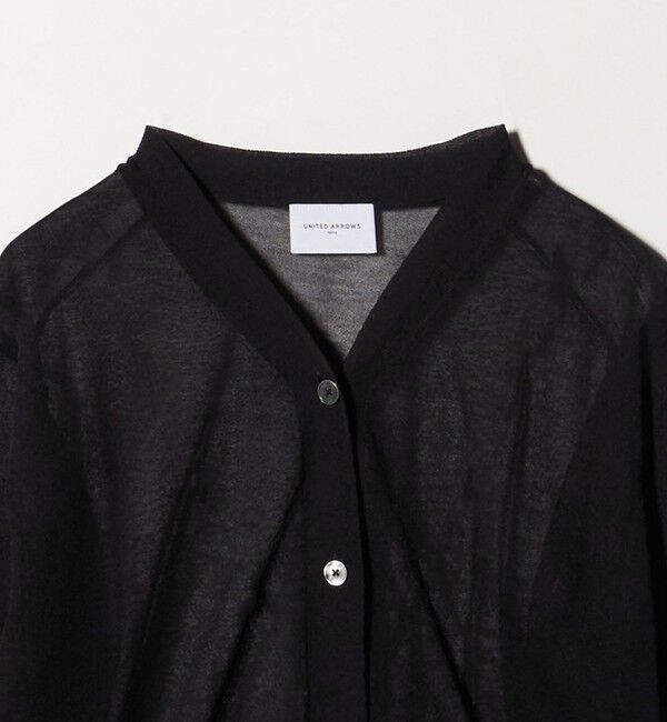 UNITED ARROWS「シアー Vネック カーディガン ‐ウォッシャブル‐」|カーディガン|