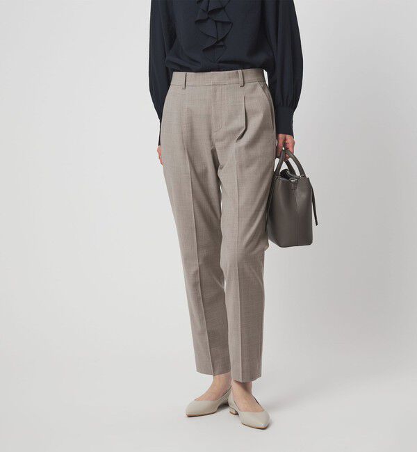 UNITED ARROWS green label relaxing「［size SHORT/TALLあり］カチリラ テーパードパンツ ウォッシャブル ストレッチ」|スラックス|