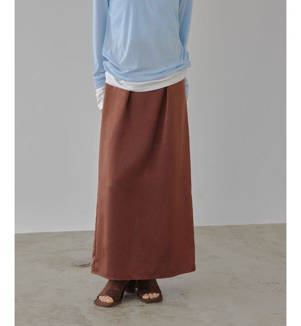 EMMEL REFINES「＜EMMEL REFINES＞EM ワッシャーVTG イージーサテンスカート」|スカート|