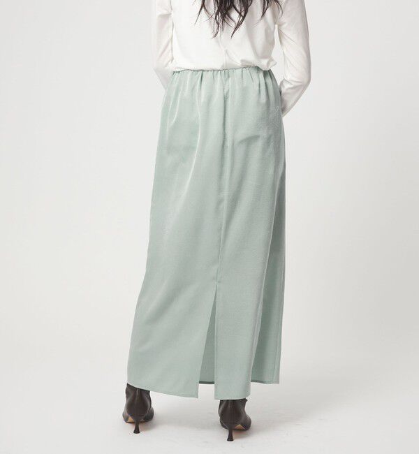 EMMEL REFINES「＜EMMEL REFINES＞EM ワッシャーVTG イージーサテンスカート」|スカート|