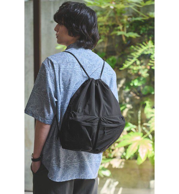 UNITED ARROWS green label relaxing「【別注】＜fellowww＞GLR 2WAY ナップサック ショルダーバッグ」|ショルダー・メッセンジャー|BLACK