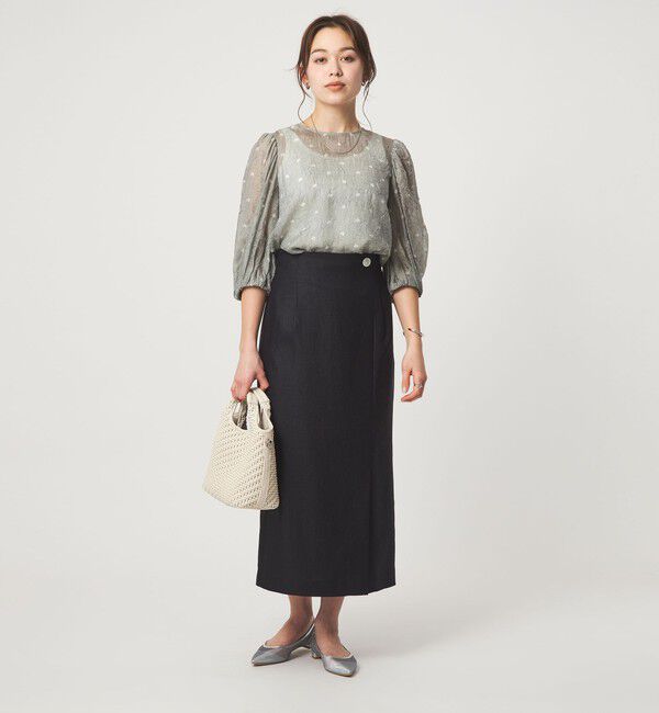 UNITED ARROWS green label relaxing「ワッシャープリント ブラウス」|シャツ・ブラウス|