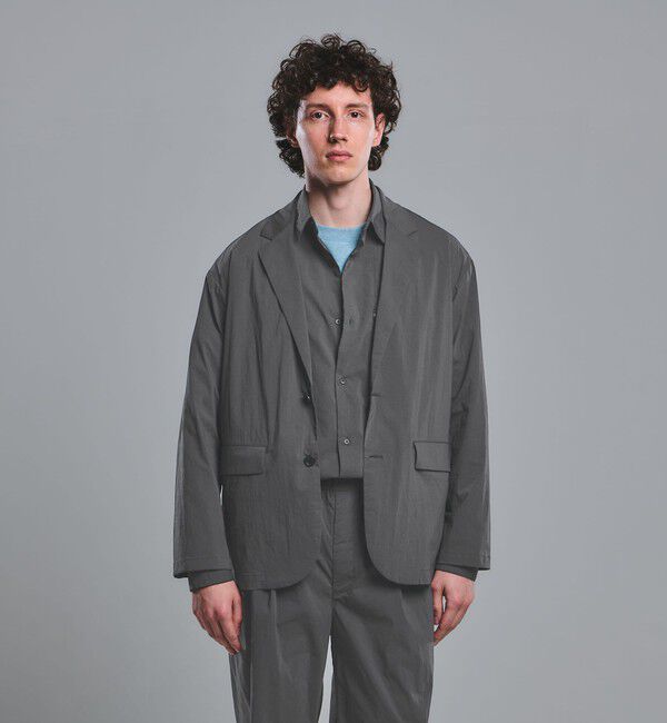 UNITED ARROWS green label relaxing「WONDER CLOTH カジュアル ジャケット -ストレッチ・接触冷感・吸水速乾-」|テーラードジャケット|DK.GRAY