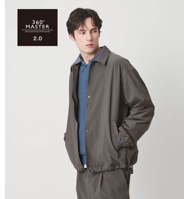 BEAUTY&YOUTH UNITED ARROWS「360&deg;MASTER 2.0 4ボタン コーチジャケット セットアップ対応 ストレッチ 撥水 ウォッシャブル」|ブルゾン・スタジャン|MD.GRAY