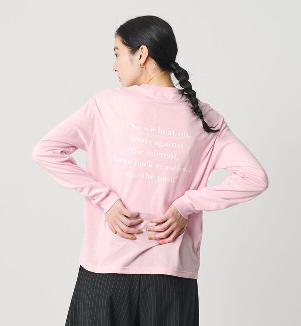 BEAUTY&YOUTH UNITED ARROWS「【別注】＜Samplee＞プリント ロングスリーブTシャツ」|Tシャツ・カットソー|LT.PINK