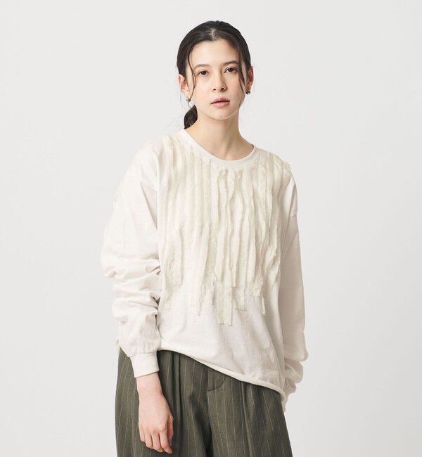BEAUTY&YOUTH UNITED ARROWS「＜dahl&rsquo;ia＞リメイク ロングスリーブ カットソー」|Tシャツ・カットソー|WHITE