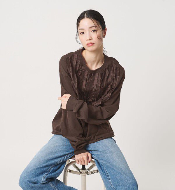 BEAUTY&YOUTH UNITED ARROWS「＜dahl&rsquo;ia＞リメイク ロングスリーブ カットソー」|Tシャツ・カットソー|