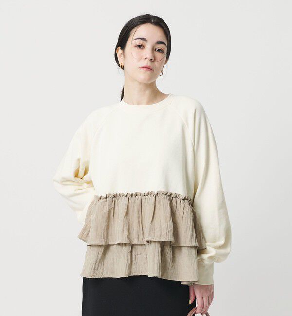 BEAUTY&YOUTH UNITED ARROWS「【WEB限定】ティアード スウェットプルオーバー」|スウェット・ジャージ|OFF WHITE