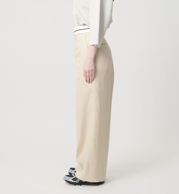 BEAUTY&YOUTH UNITED ARROWS「麻ブレンド マーベルト ワイドパンツ UVカット」|チノ|