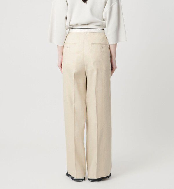 BEAUTY&YOUTH UNITED ARROWS「麻ブレンド マーベルト ワイドパンツ UVカット」|チノ|