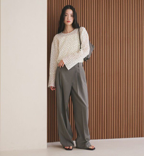 BEAUTY&YOUTH UNITED ARROWS「ポプリン 2タック ラップパンツ ウォッシャブル 吸水速乾 接触冷感」|その他|