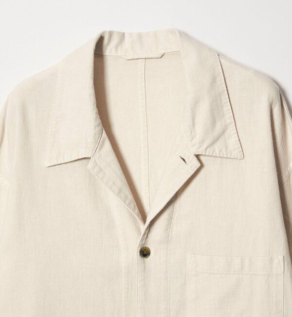 STEVEN ALAN「＜Steven Alan＞ CL クレープ オープンカラー オーバー シャツ」|シャツ・ブラウス|