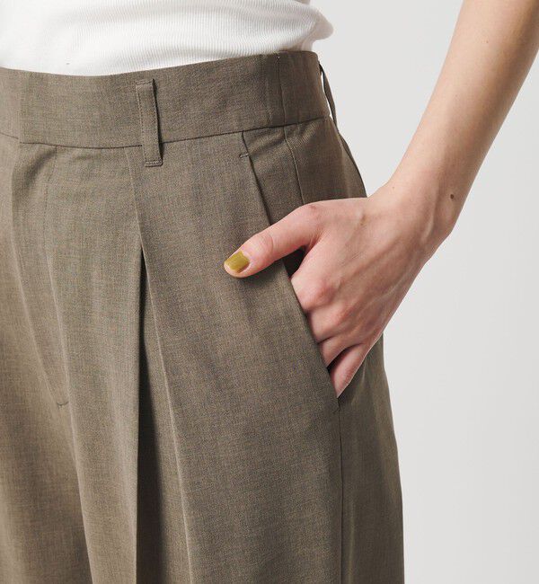 BEAUTY&YOUTH UNITED ARROWS「2タック ワイドパンツ 吸水速乾 防シワ ウォッシャブル」|その他|