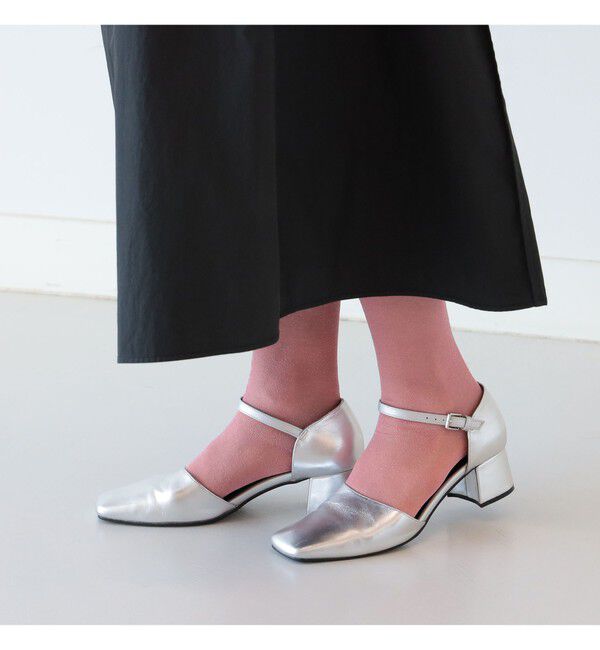 Ray BEAMS 「Ray BEAMS / アンクルストラップ パンプス」|パンプス|SILVER