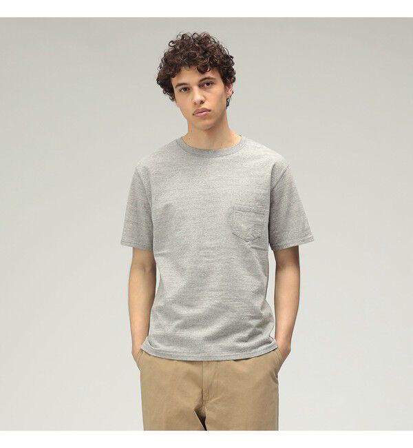 BEAMS PLUS「【別注】REMI RELIEF / Pocket T-shirt Heather Grey」|Tシャツ・カットソー|