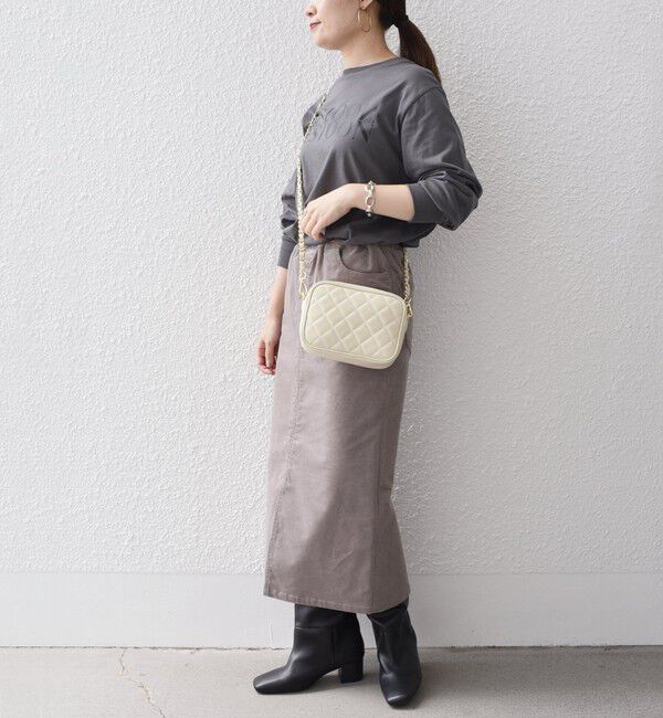 SHIPS for women「*〈手洗い可能〉ストレッチ コーデュロイ イージー ナロー スカート ◇」|タイト|