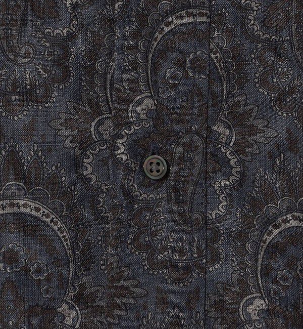 SHIPS「Southwick Gate Label: リネン ボタンダウン プルオーバーシャツ S/S」|シャツ・ブラウス|